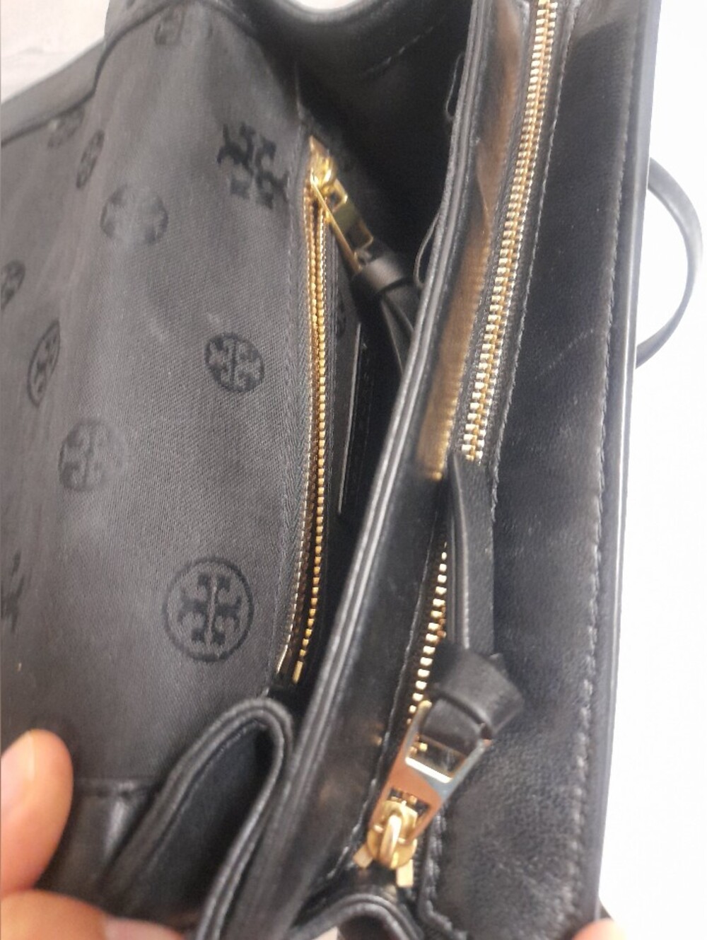 Tory Burch Black Quilted Leather Chain Shoulder Crossbody Bag - Picture 6 of 16